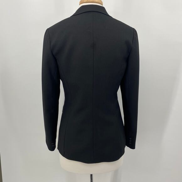 Vintage Levis Blazer Jacket Twill Knit Single Breasted 2 Button Front Black M - Picture 5 of 8